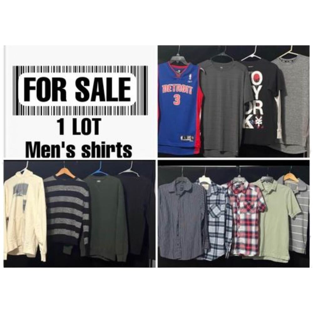 1 LOT  Young Men's Shirts and Polos ,Size Small,  Used
